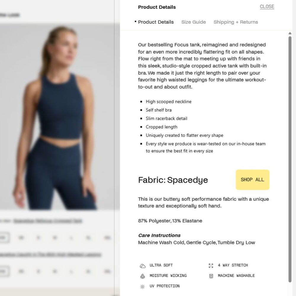 NWT Beyond Yoga XS Spacedye Refocus Cropped Tank - Picture 6 of 11